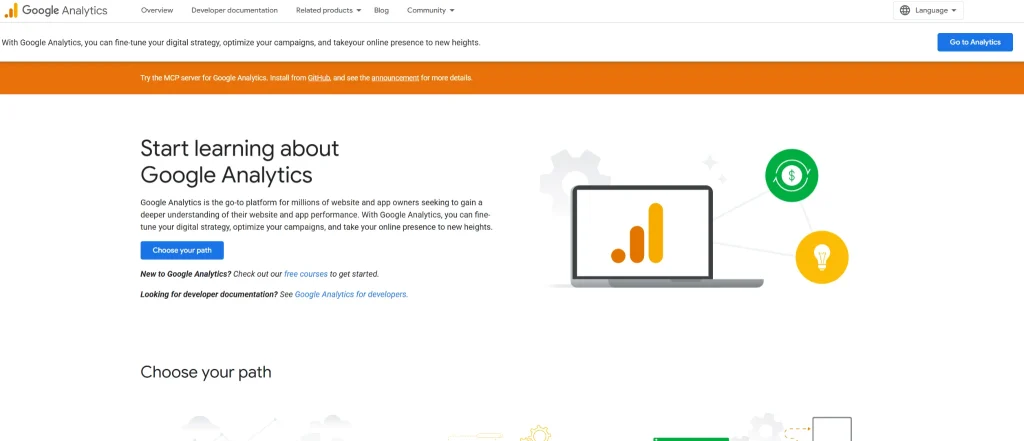 Google analytics screenshot