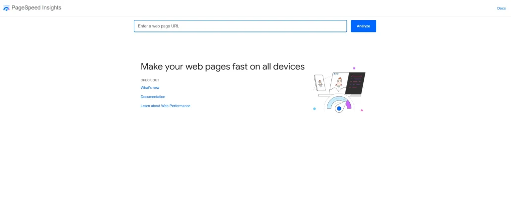 Page speed insight