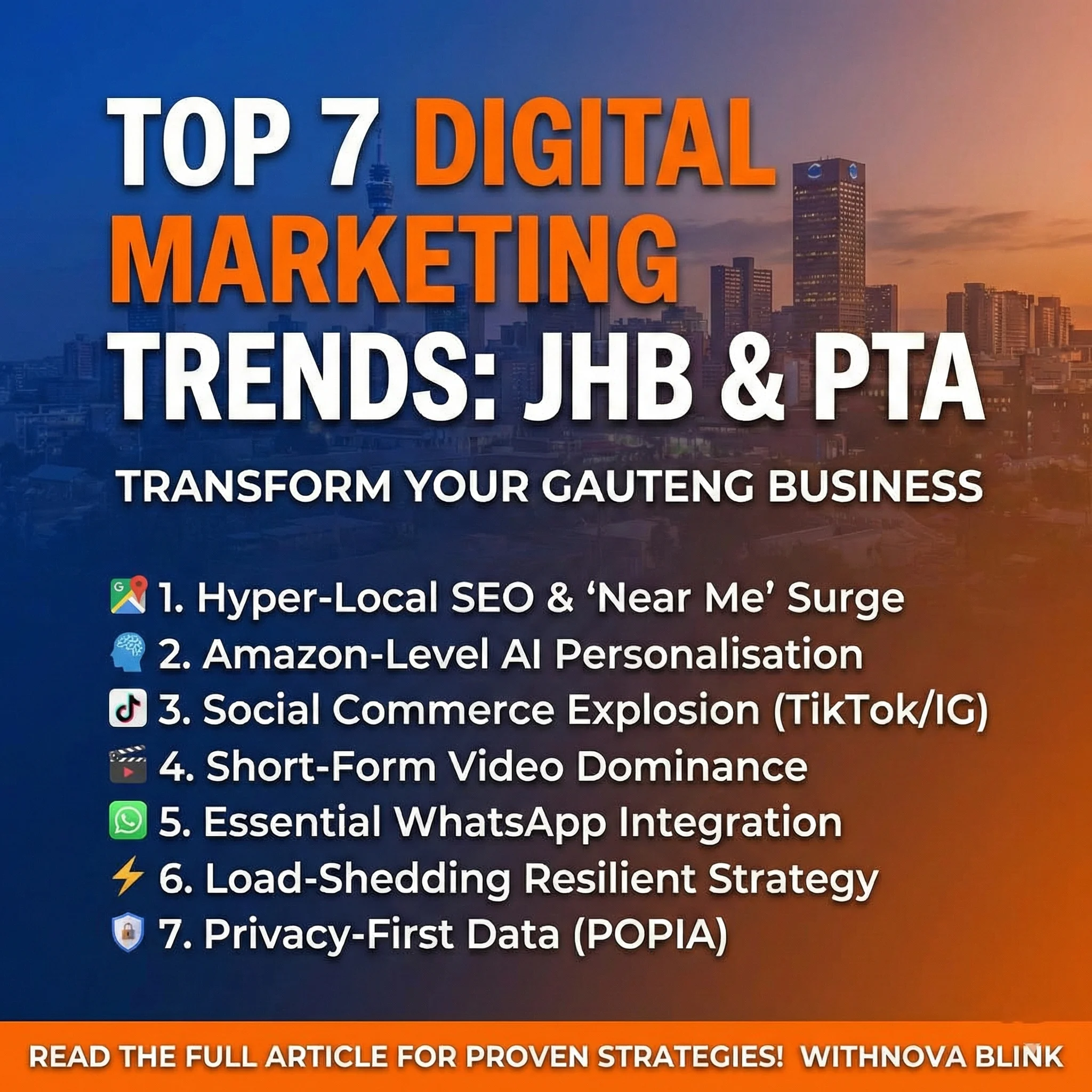 Top Digital Marketing Trends Transforming Businesses in Johannesburg & Pretoria